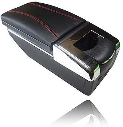 他サイト： スズキ スイフト 多機能 アームレスト 小物入れ コンソールボックス ZC 11 ～ 33 新型 スウィフト 収納 ケース カスタム パーツ(ブラック)の商品画像