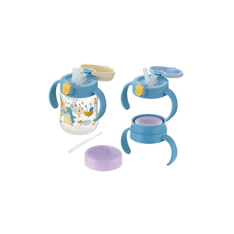 リッチェル トライ ステップアップマグセットR ライトブルー 200ml