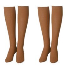 エロかっこいい歌姫愛用!ボンボラン 段階圧縮ハイソックス （キャメル２足組）