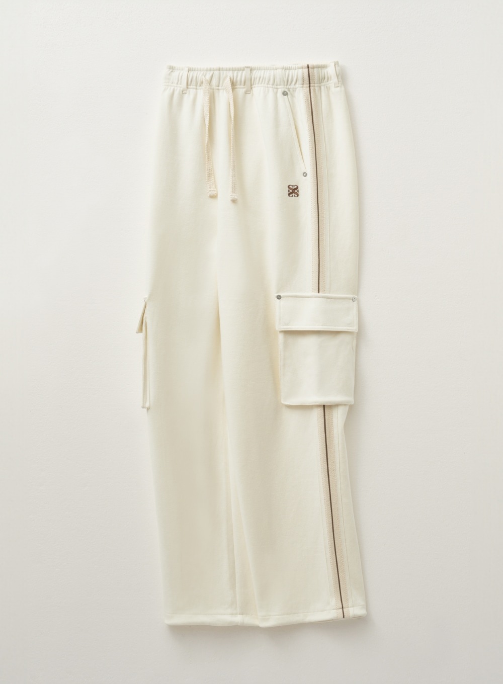 【SATUR】 LAWTON CARGO TRACK PANTS : RESORT CREAM