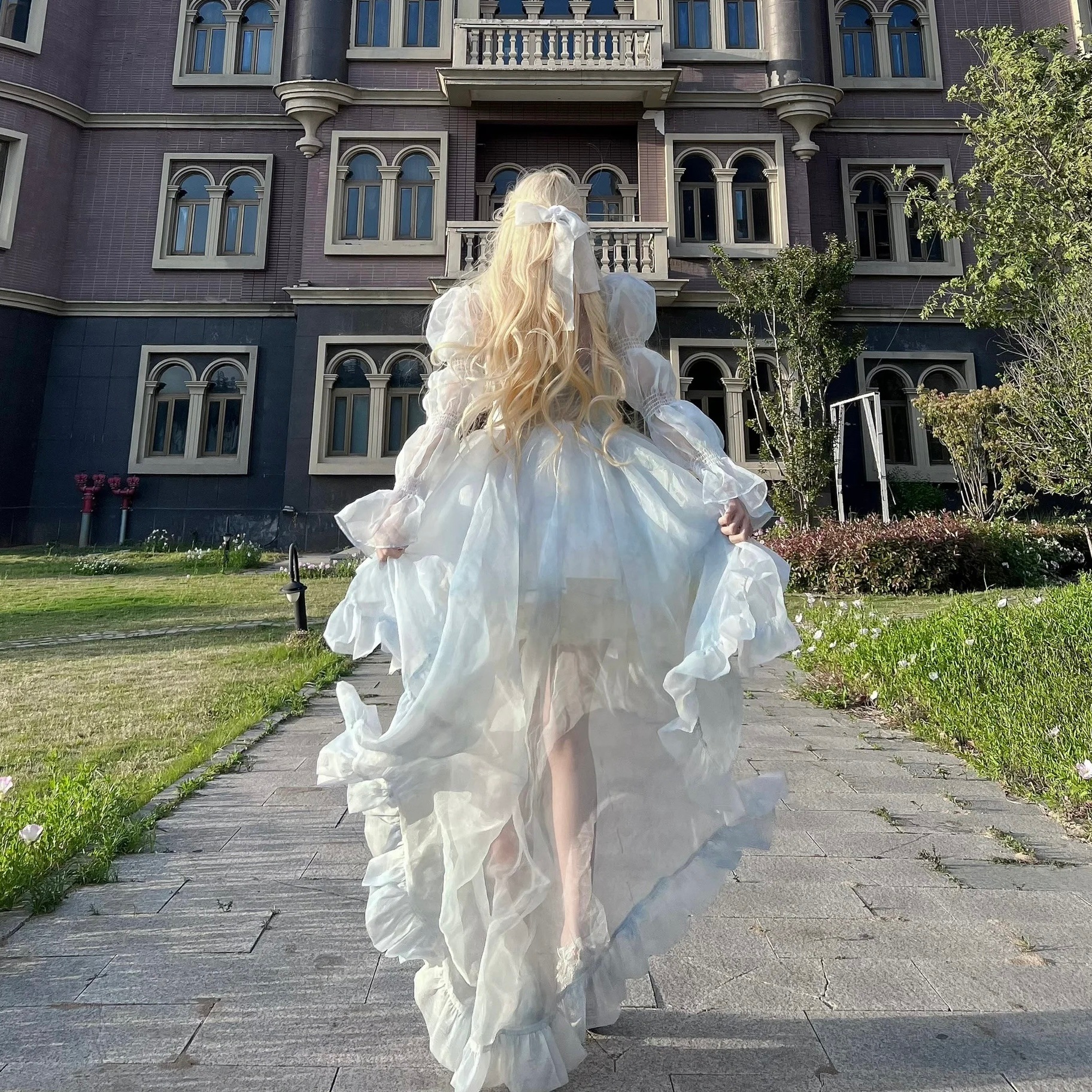 オートクル ハート型ウェディングドレス ロリータ ブトップドレス 成人式 バースデードレス ロリータ プリンセス