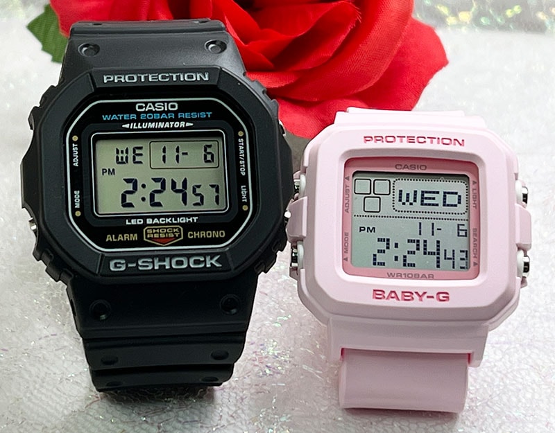 恋人たちのGショック ペアウオッチ G-SHOCK ペア腕時計 カシオ 2本セット gショック 　DW-5600UE-1JF BGD-10-4JFデジタル ラッピング無料 婚約　夫婦 高級　クリ 17,325円