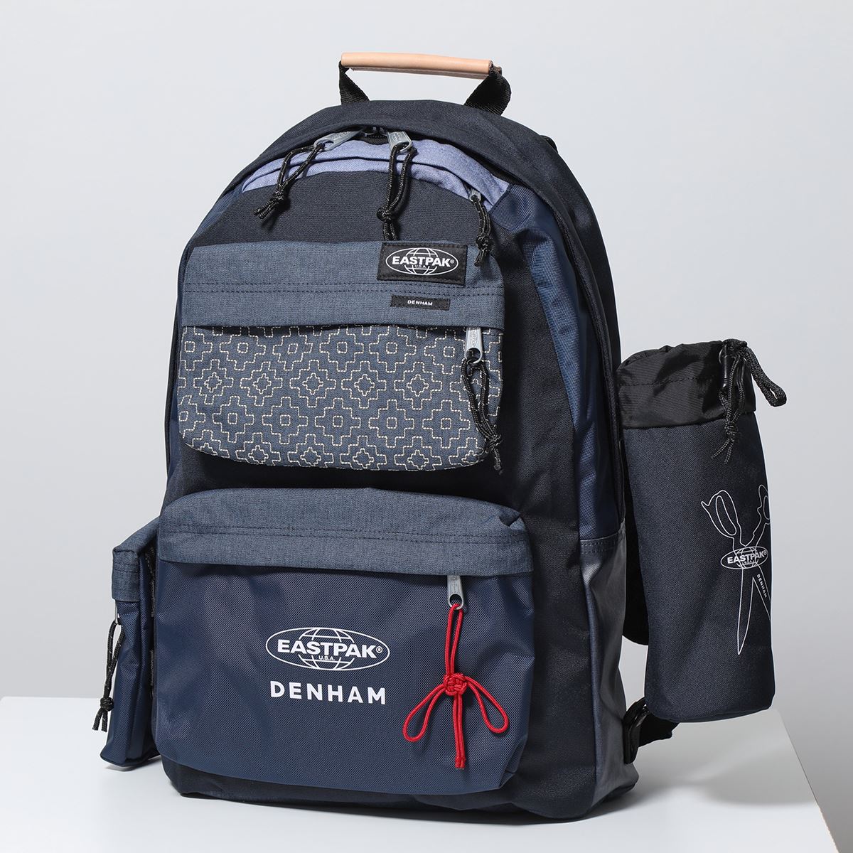 EASTPAK×DENHAM イーストパック デンハム バッグパック Padded Denham EK0A5BDH メンズ リュック サコッシュ付き ロゴ 鞄 Z84/DENHAM-JEANS