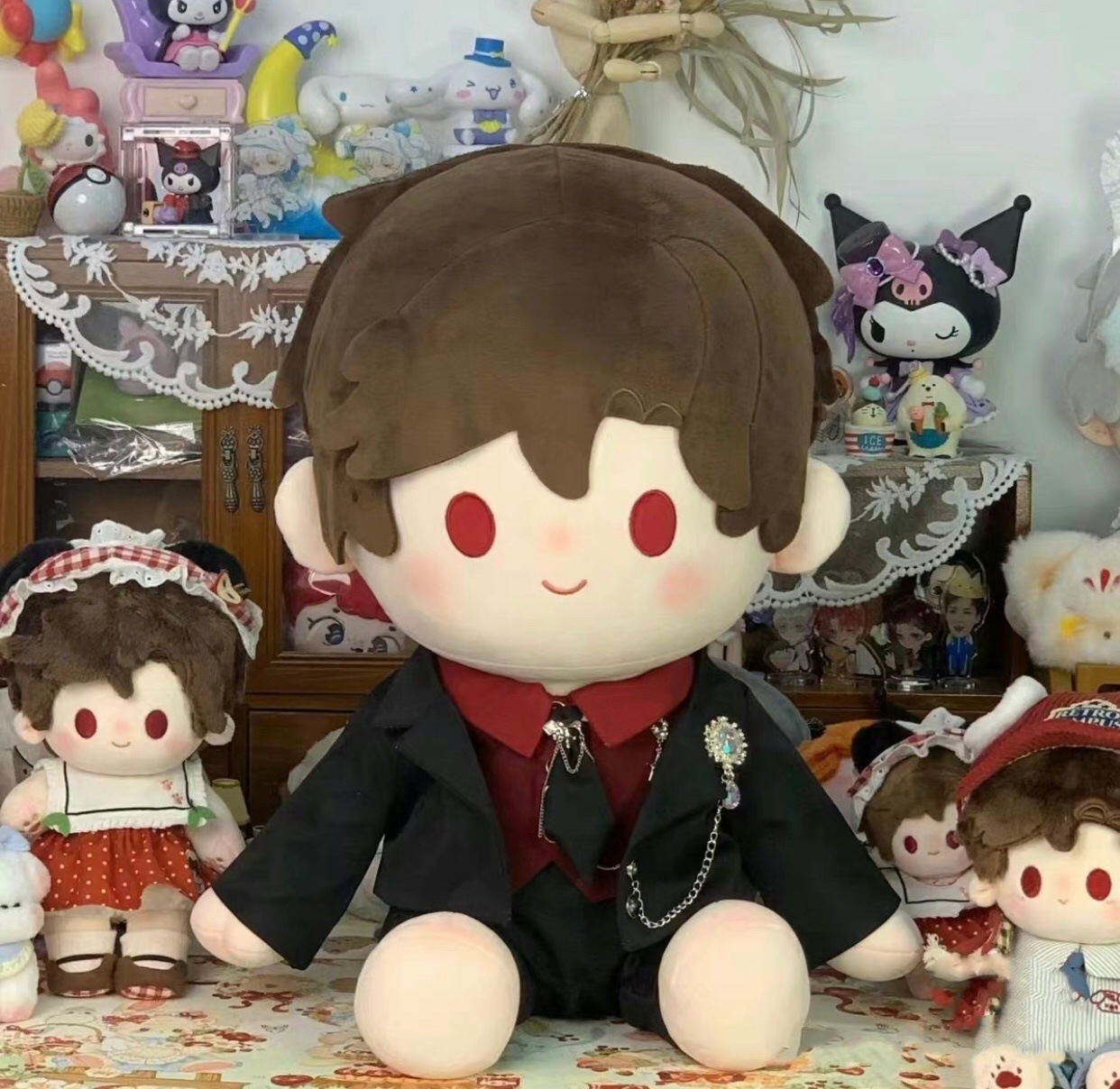 ぬいぐるみ40 cm座り綿人形スーツ着替え
