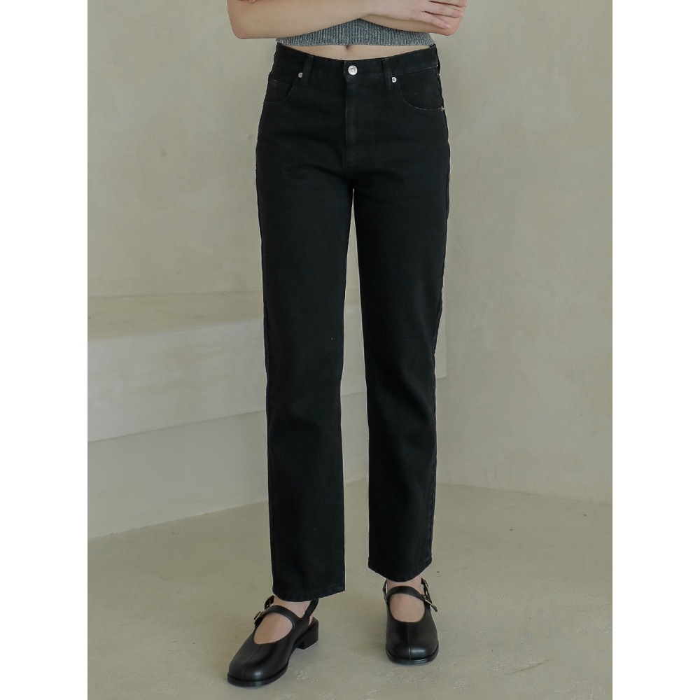 LOSSYROW ロッシーボーイフィット デニムパンツ ブラック