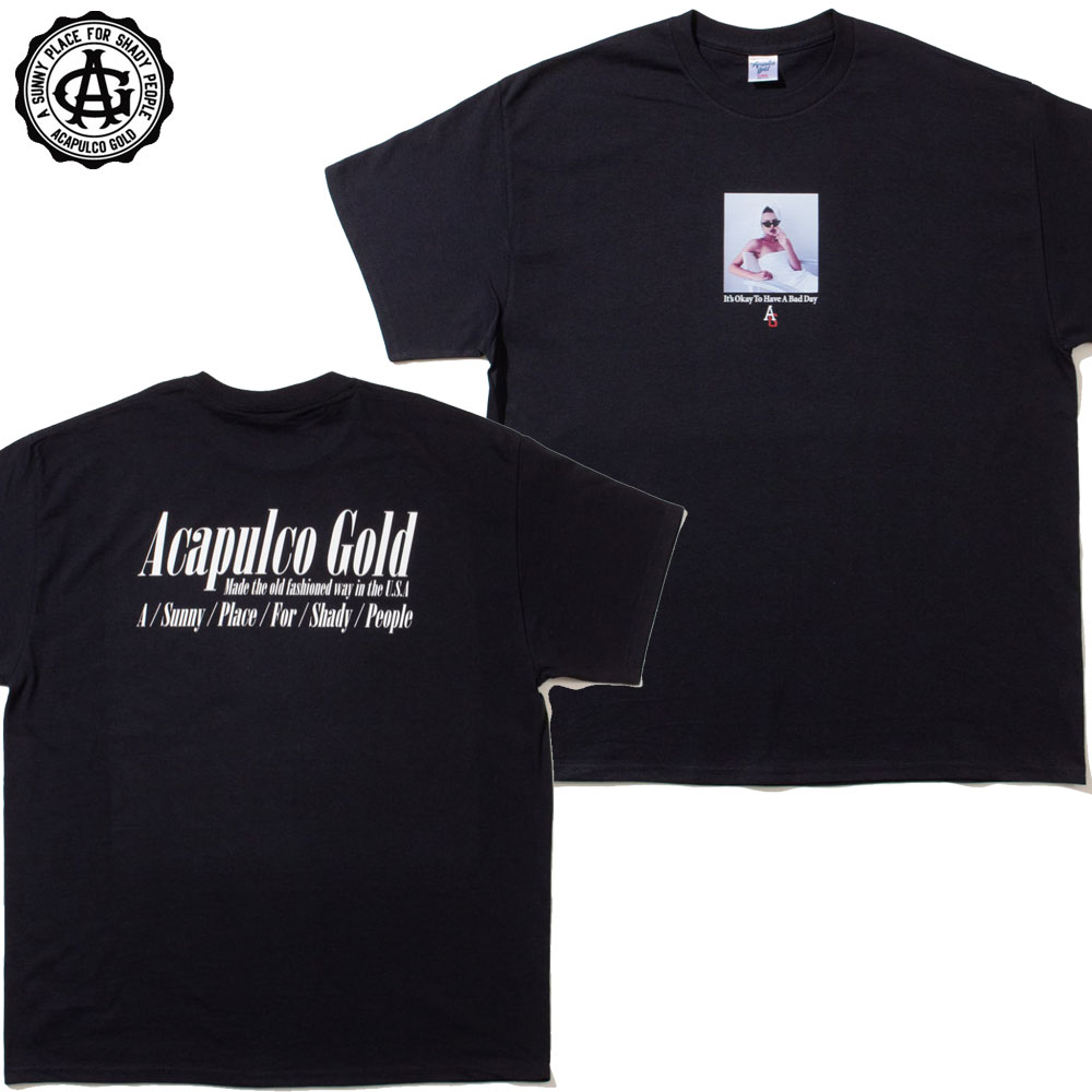 【Acapulco Gold/アカプルコゴールド】コットン Tシャツ 半袖/BAD DAY TEEメンズ レディース ストリート スケーター ファッション