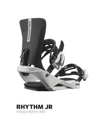 新品未使用 25-26 SALOMON BINDING RHYTHM JR BLACK/WHITE Sサイズ 土日祝発送OK 62 サロモン