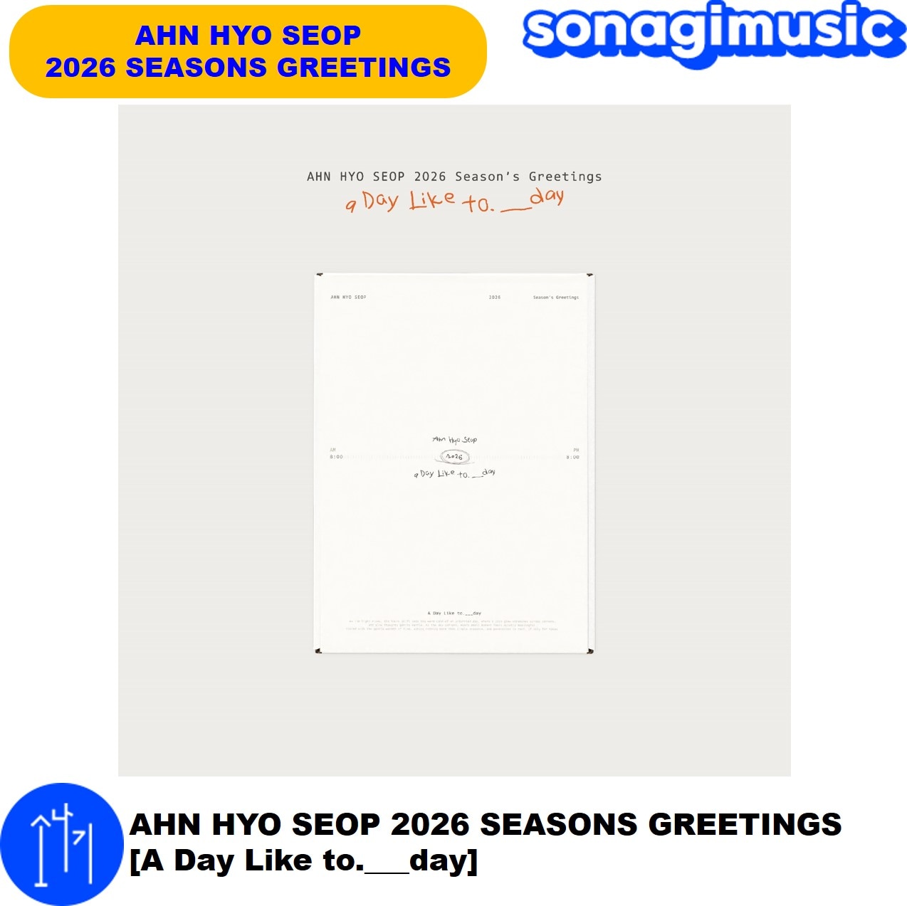 Qoo10] AHN HYO SEOP 2026 SE : KPOP