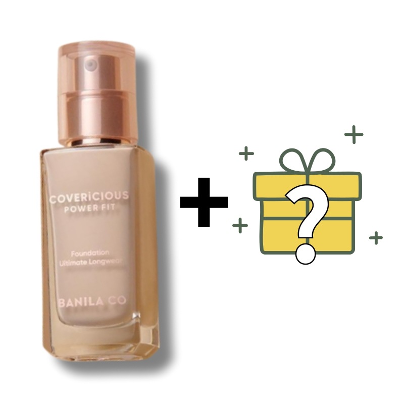 [企画セット] パワーフィット ファンデーション 30ml ライト クリーム アイボリー ロゼ GIFT 色別 パフ スパチュラ アイカラースティック