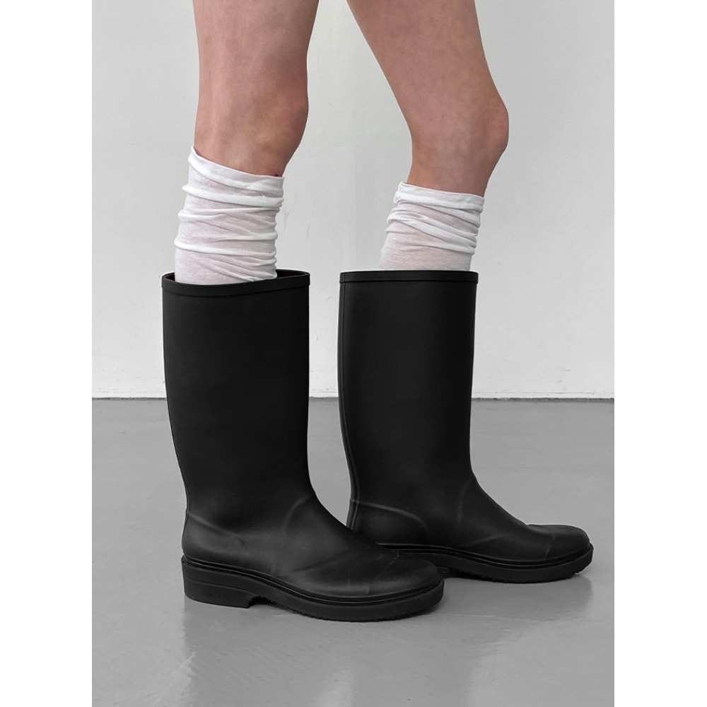 ブラックアップ ミニモ ベーシック ロング レインブーツ