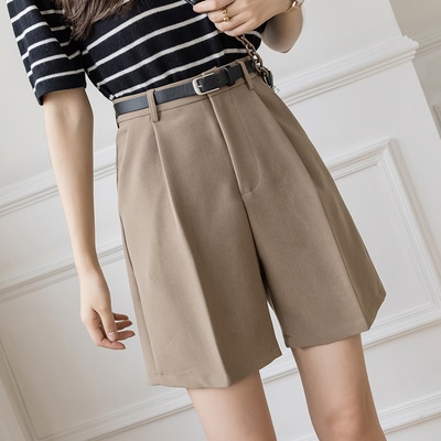 ボトムス パンツ ストレートパンツ ショートパンツ ショート ショート丈 ベルト ウエストマーク かわいい 大人可愛い きれいめ シンプル カジュアル 上品 おしゃれ お洒落 かっこいい メンズライク