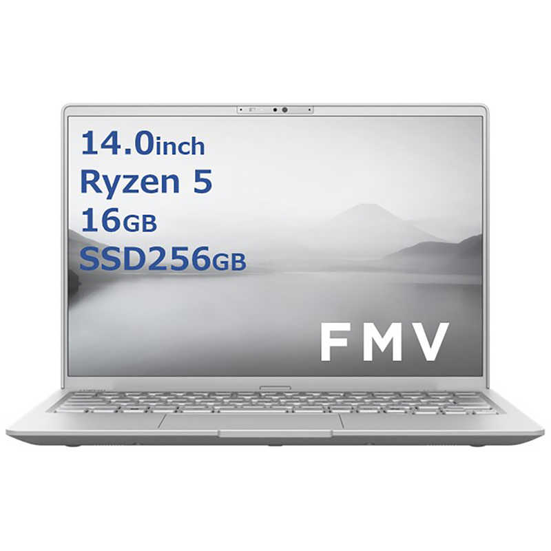 ノートパソコン FMV LIFEBOOK MH55/J3 [14型/Win11 Home/Ryzen 5/メモリ16GB/SSD256GB] ファインシルバー　FMVM55J3S