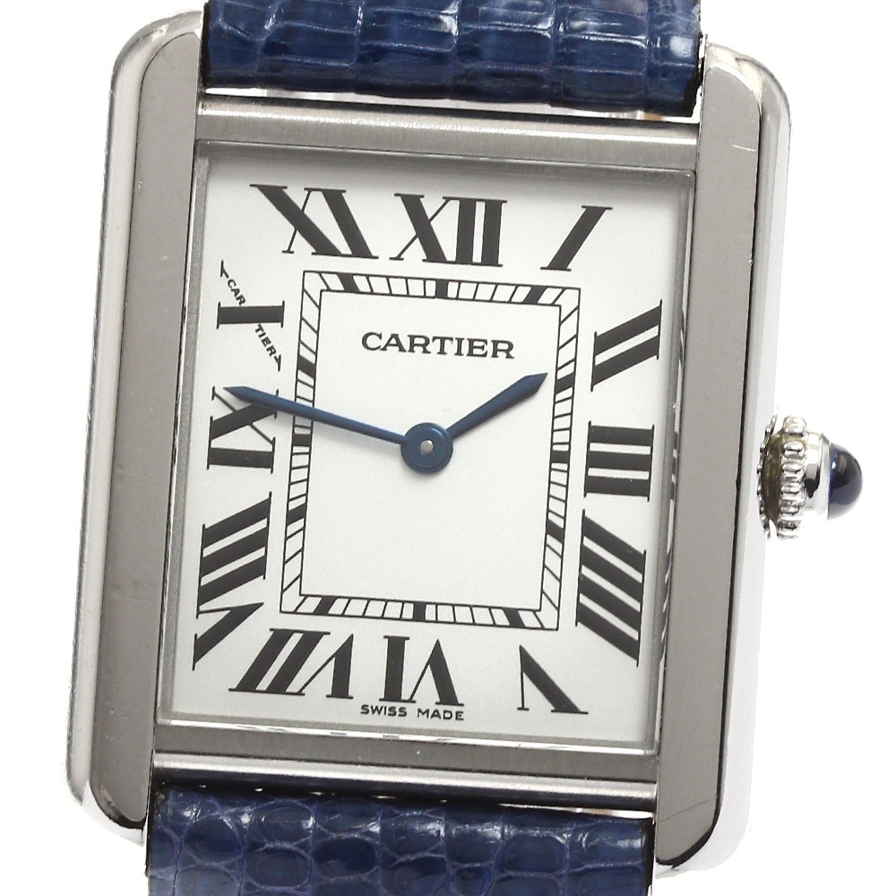 カルティエ CARTIER W1018255 タンクソロ SM クォーツ レディース _895663【中古】