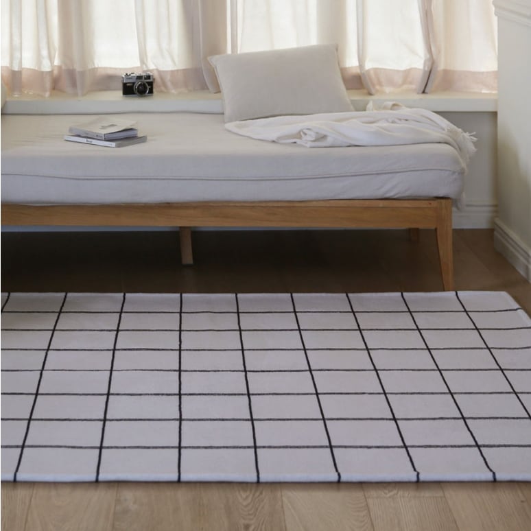 マヨルカグリッド柄ラグ 洗えるラグ 100x150 150x200 170x230