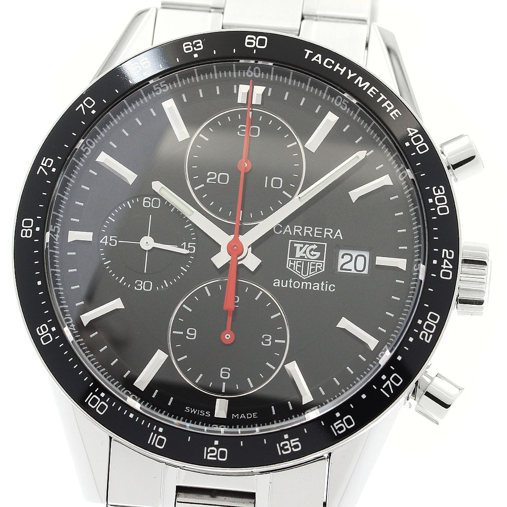 タグホイヤー TAG HEUER CV2014-2 カレラ クロノグラフ デイト 自動巻き メンズ 良品 _894547【中古】