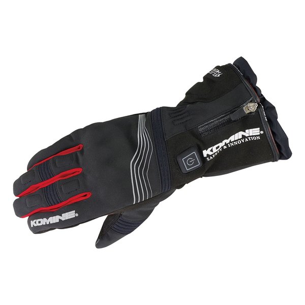 EK-201 PROTECT E-GLV 12V BLK/RED M 08-201/BK/RD/M