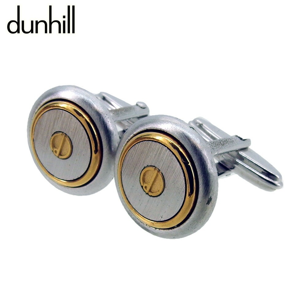 カフス カフリンクス dマーク メンズ スウィヴル式 シルバー ゴールド 中古