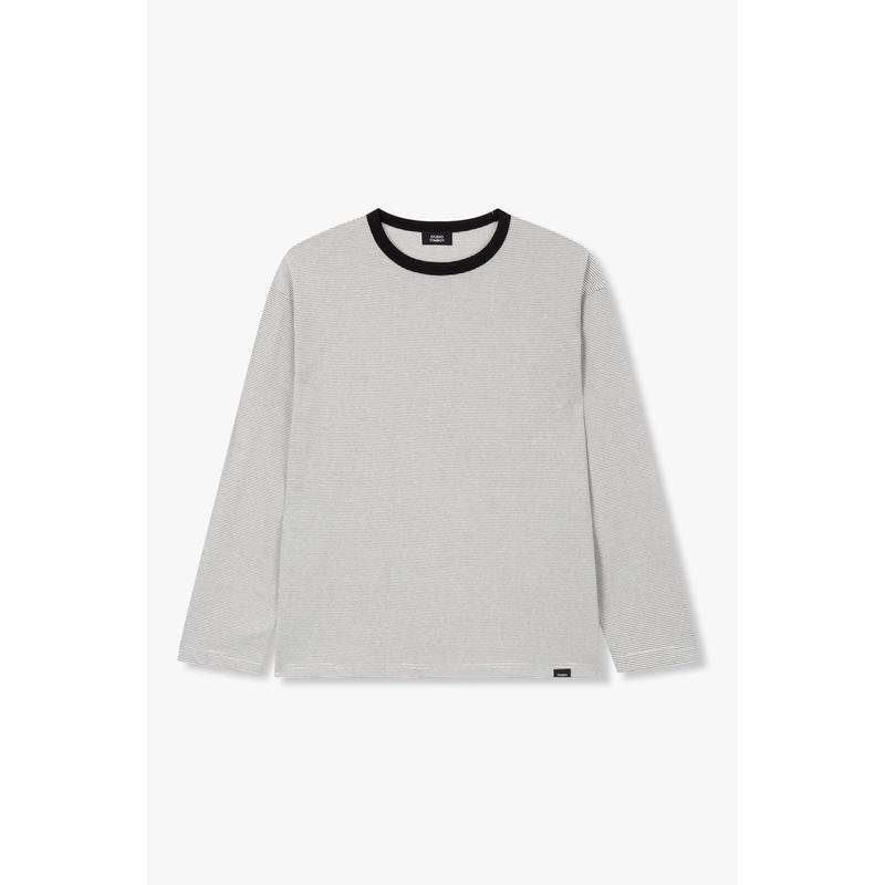 [MEN] ピンストライプ 長袖Tシャツ(91M6122123)