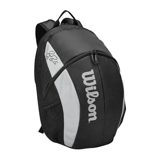 希少！ラケット収納可 ウィルソン(Wilson) フェデラー チーム バックパック テニスバッグ WR8005901001-ブラック(20y2m)