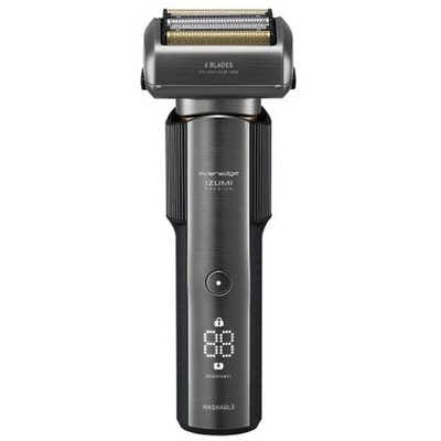 メンズシェーバー 　IZF-E863-WK everedge(エバーエッジ) 充電・交流式　6枚刃 /AC100V-240V　 ブラックニッケル