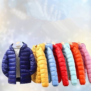 秋冬 品質保証 軽量ダウン 軽くて暖かい 子供 ダウンジャケット ダウン男女兼用 防寒 110-160cm 8色