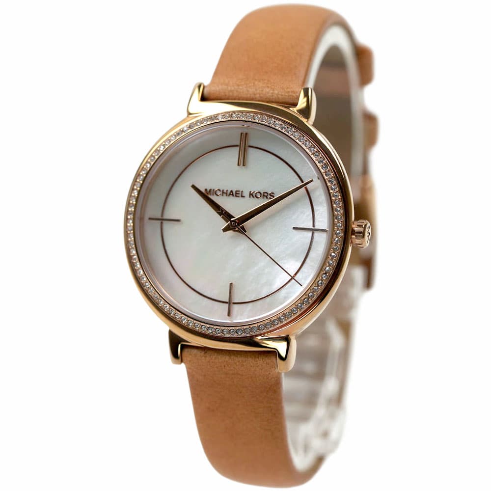 マイケルコース 腕時計 レディース ローズゴールド ライトブラウン MICHAEL KORS 33MM MK2713