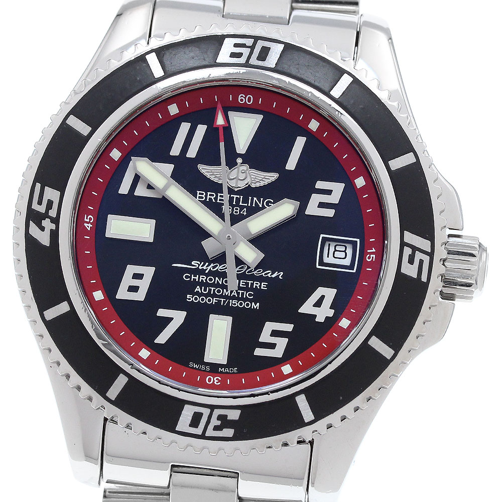 ブライトリング BREITLING A17364 スーパーオーシャン42 デイト 自動巻き メンズ _914580【中古】