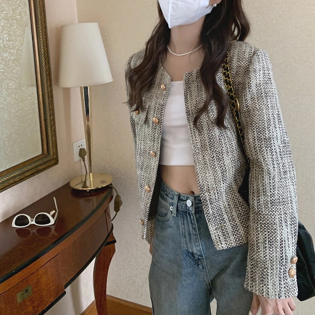 キルティングコート着秋レディースゆとりがある百掛け気質カジュアルトップス