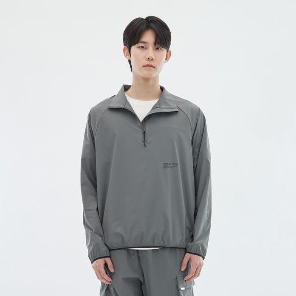 スケッチャーズ男性ウーブンハーフジップアップTシャツ_SP3MTCFS012男性ウーブンハーフジップアップTシャツ315009