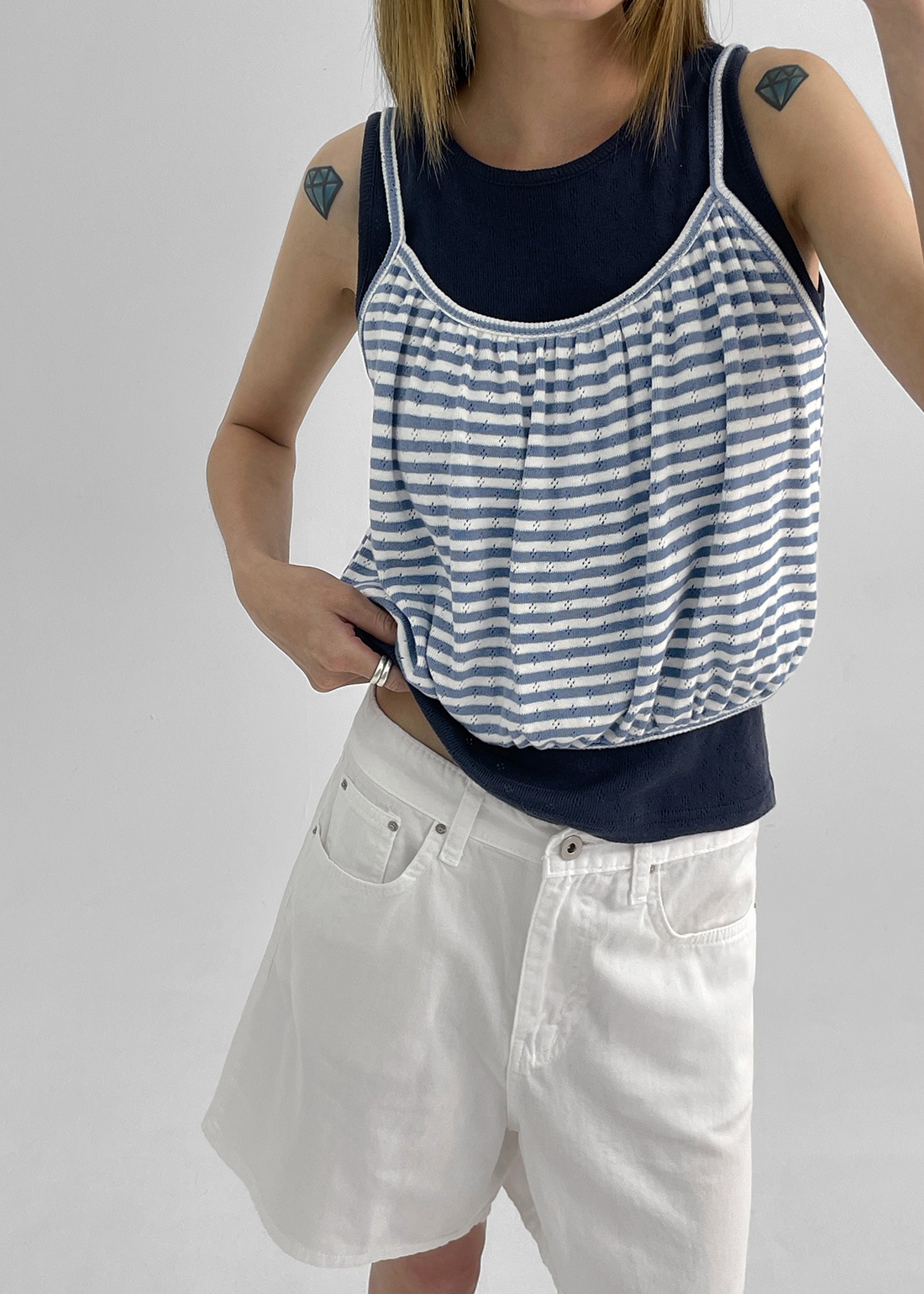 ベルソムミSET - パンチングナシストライプバルーンパンチングナシ