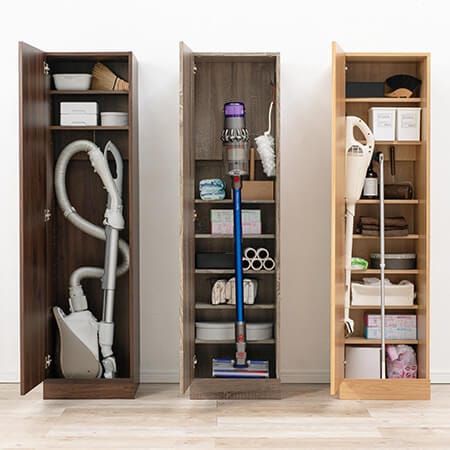 掃除機 掃除用具 収納 アイデア 収納棚 収納庫 リビング スリム 隠す収納 棚