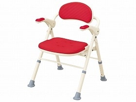 アロン化成 折りたたみシャワーベンチ TS レッド 535466