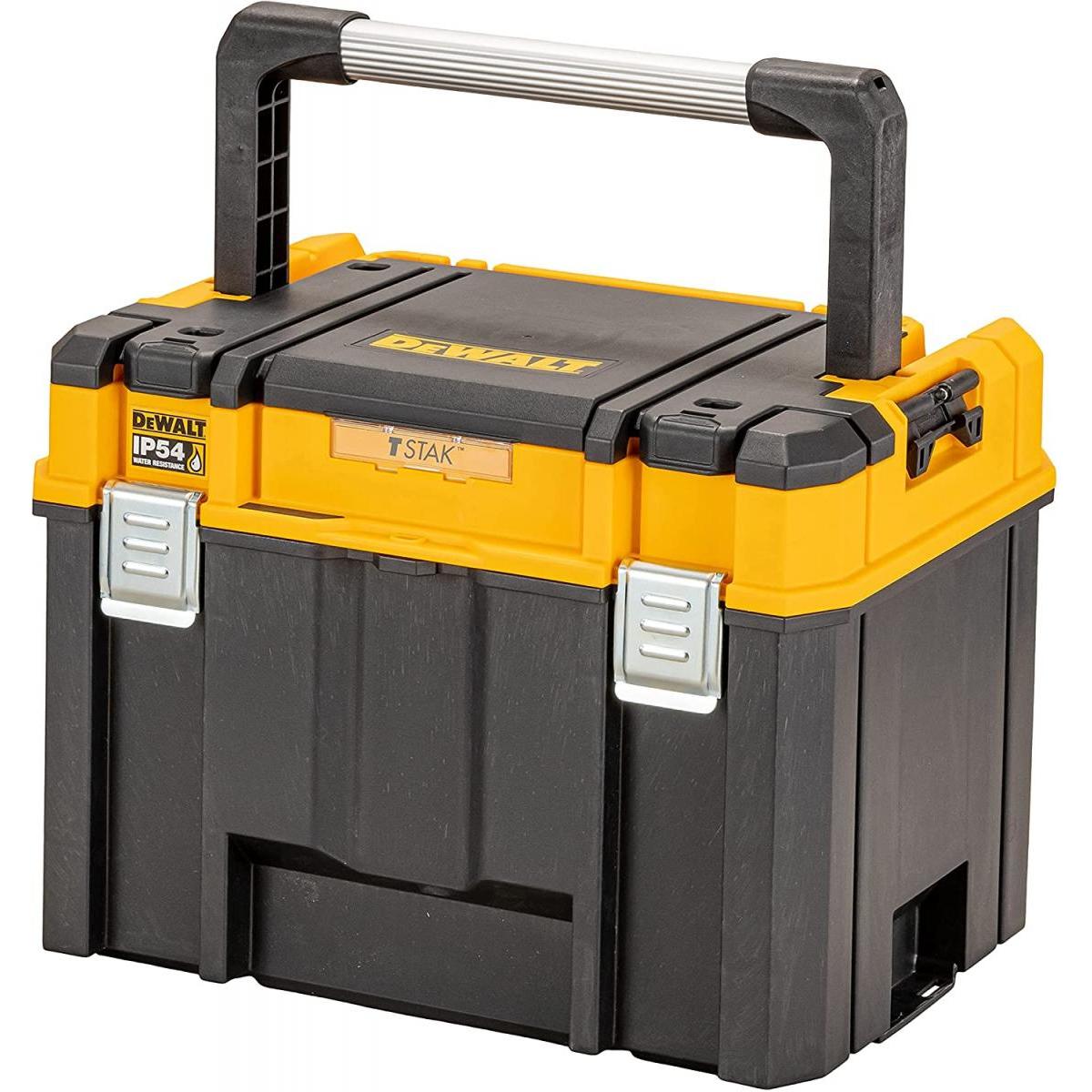【在庫有・即納】 デウォルト DEWALT オーガナイザー付ラージボックス DWST83343-1 TSTAK （ティースタック） 収納ケース 工具収納 工具箱 ツールボ