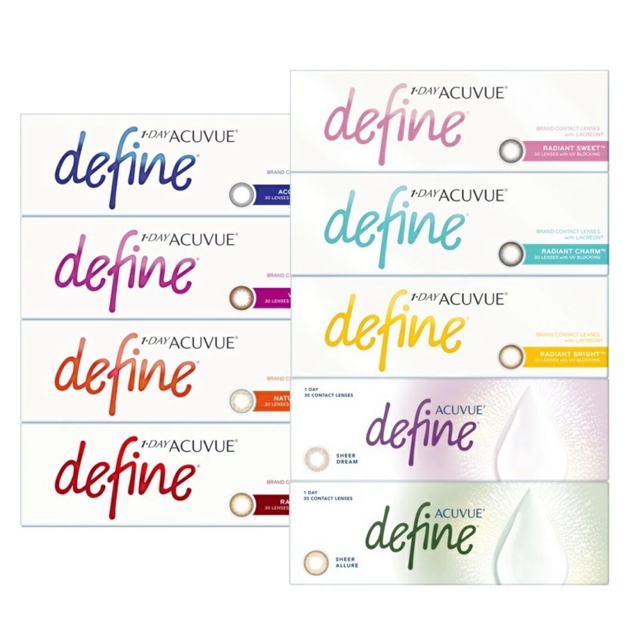 【新色追加！】【30枚×8箱】ワンデーアキュビューディファインモイスト 30枚入x8箱 1日使い捨て 1day カラコン アキビューディファイン