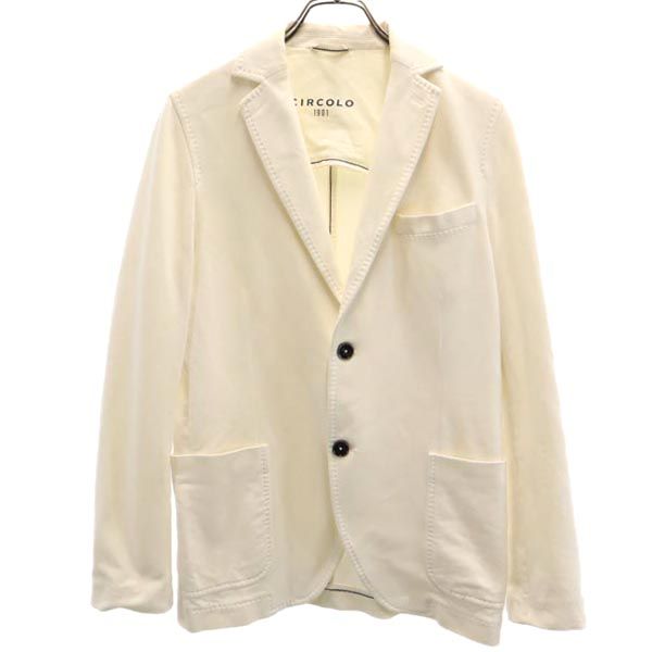 チルコロ 1901 ストレッチ テーラードジャケット 42 オフホワイト CIRCOLO 1901 レディース