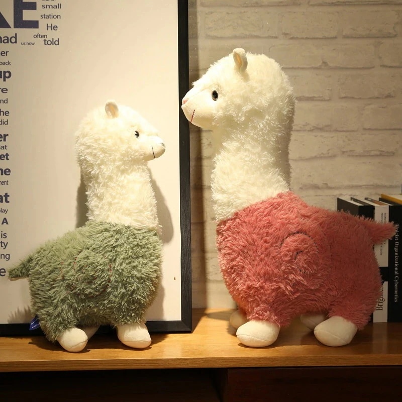 かわいい新しいアルパカぬいぐるみ草泥馬人形クリエイティブ爆発スタイル動物人形ぼろ人形