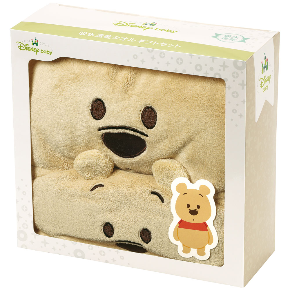 スケーター 吸水速乾タオルギフトセッ くまのプーさん SET1069 4973307661105