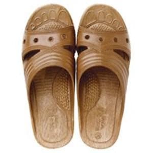 （業務用7セット）オーミケンシ サンダルLキャメル茶12800017 x7セット