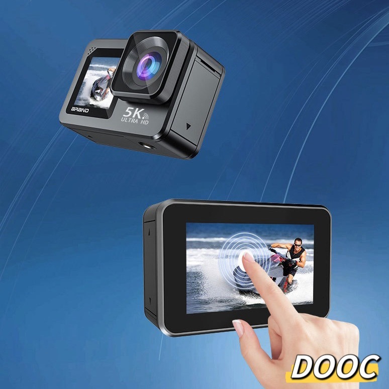 【2024新入荷】アクションカメラ 5K30 4800万画素 水中カメラ 30M防水カメラ 6軸手ぶれ補正 170度広角レンズ WiFi搭載 リモコン付き ウェアラブルカメラ