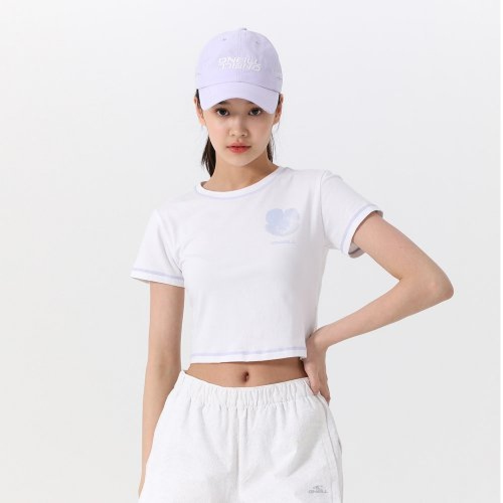 ONEILL 女性用コットンシングルスパンクロップドショートスリーブ T シャツ OWTRM6301-101