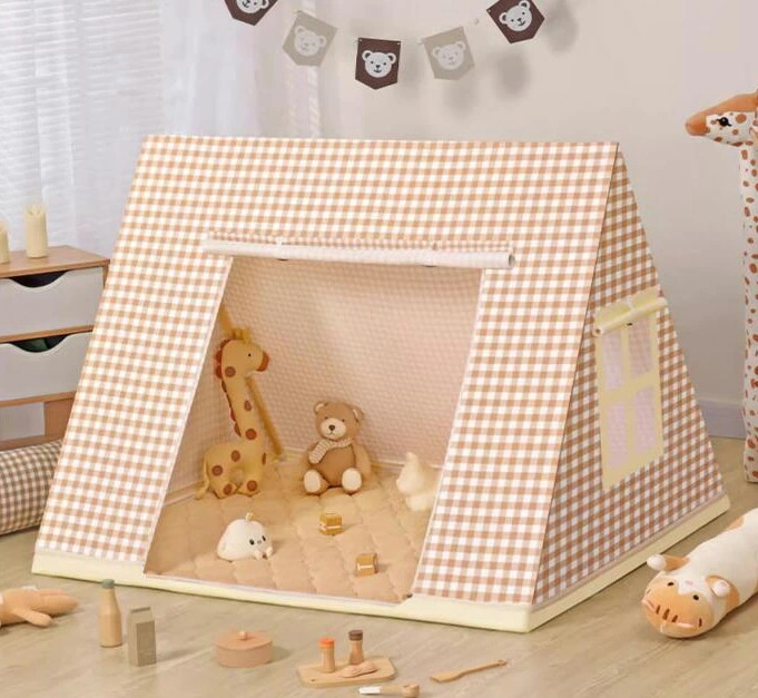 プレイテント 室内 おままごと キッズテント 可愛い 男の子 女の子 プレイハウス ベビーテント 赤ちゃん 子供テント お城 テントハウス プリンセスの城型 ゲームハウス 木製 フロアマット付き 秘密