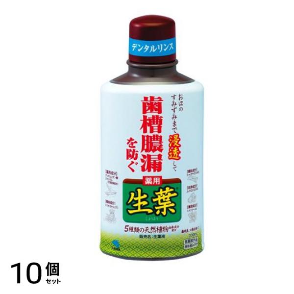 生葉(しょうよう)液 薬用デンタルリンス 330mL 10個セット
