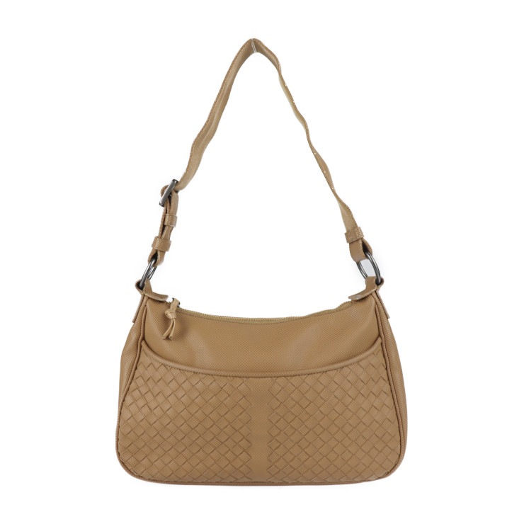 BOTTEGAVENETA ボッテガヴェネタ ショルダーバッグ 135915 イントレチャート PVC ブラウン系 キャメル系 ワンショルダーバッグ ハンドバッグ 本物保証 中古