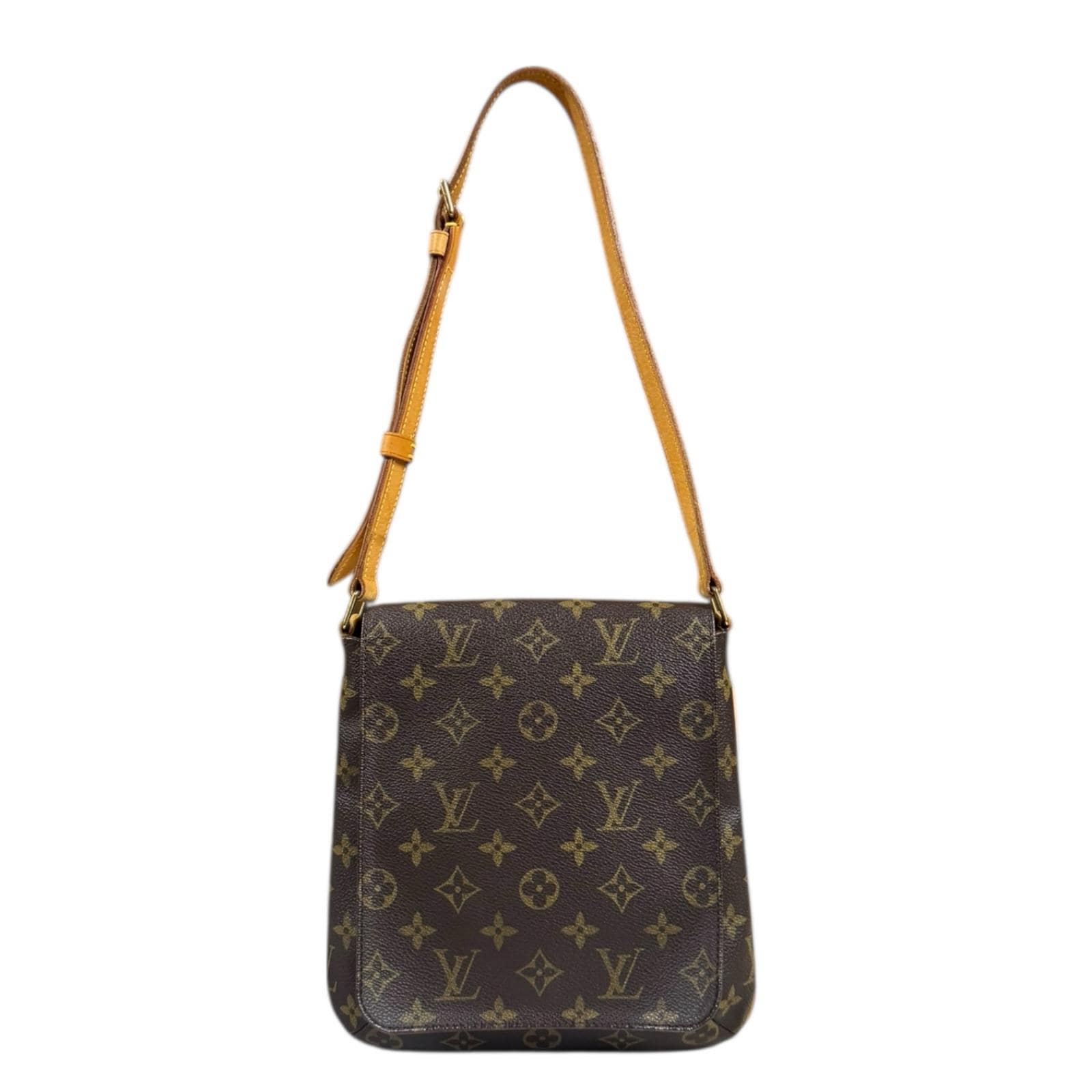 ルイヴィトン ミュゼットサルサ ショート モノグラム ショルダーバッグ モノグラムキャンバス M51258 ブラウン LOUIS VUITTON 中古