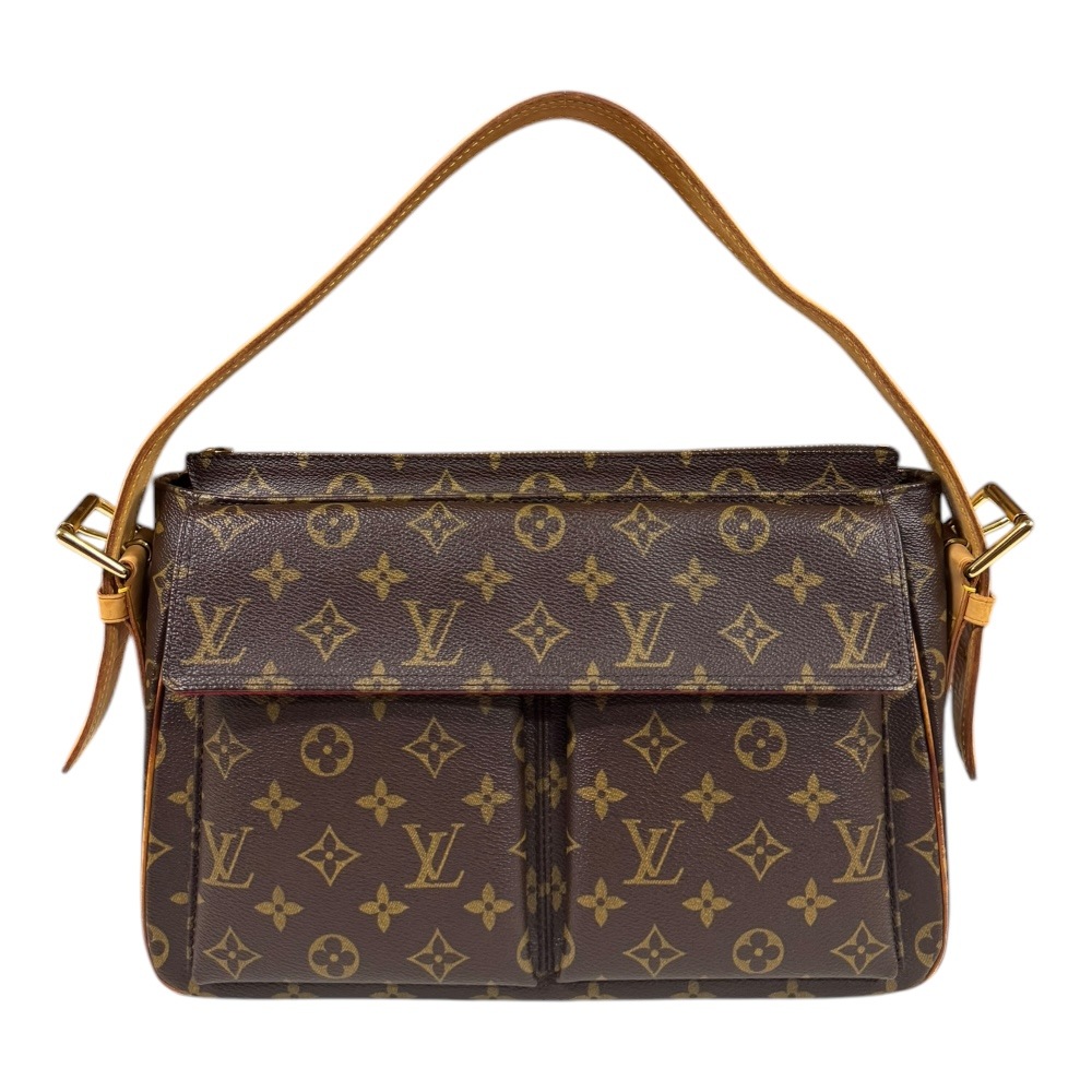 ルイヴィトン ヴィバシテGM モノグラム ショルダーバッグ モノグラムキャンバス M51163 ブラウン LOUIS VUITTON 中古
