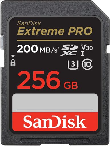 SanDisk (サンディスク) 256GB Extreme PRO SDXC UHS-I メモリーカード - C10U3V304K UHDSDカード - SDSDXXD-256G-GN4IN