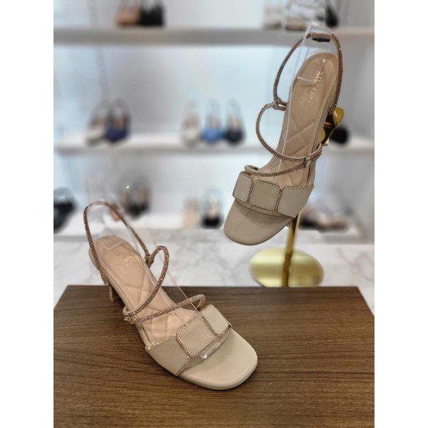 [驪州店] 7cm 女性 2Way キュービック サンダル (2color)712324014BE