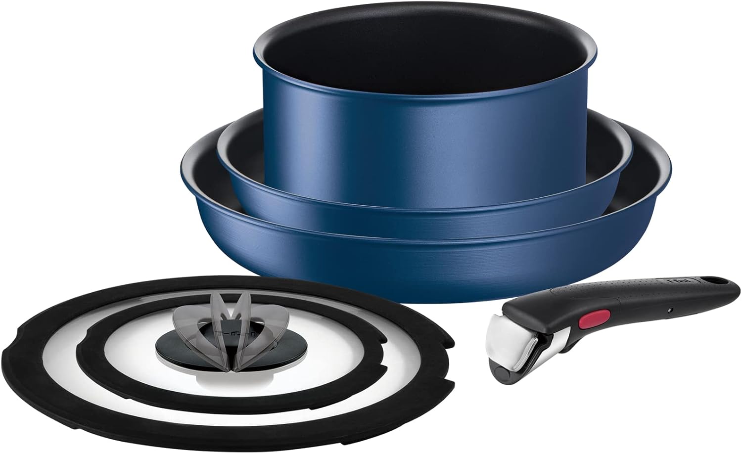 【在线限定】 T-fal 可取出手柄的锅 煎锅套装 6件套 IH 煤气火适用 