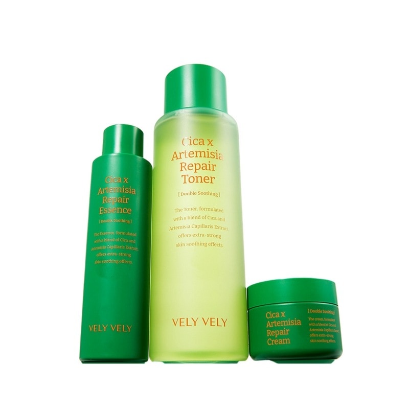 ブリブリシカインジンヨモリリペア3種セット（トナー500ml+エッセンス160ml+クリーム60ml）