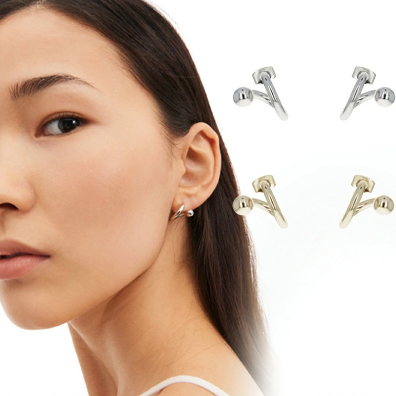 メル ピアス シルバー ゴールド Mel earrings 2個セット パラジウム レディース アクセアリー